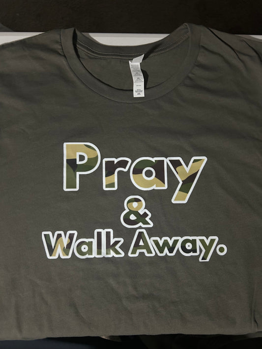 Military Green Camo Letter shirts